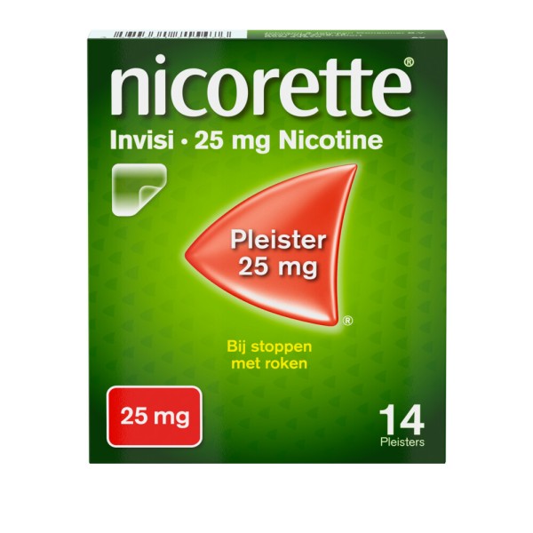 Nicorette Invisi Nicotine Pleister 25 mg - 14 stuks