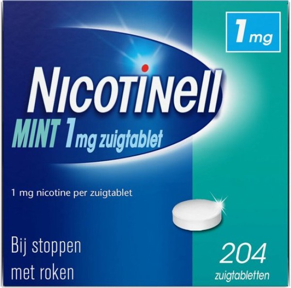 Nicotinell mint zuigtablet 1 mg - 204 zuigtabletten