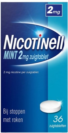 Nicotinell mint zuigtablet 2 mg - 36 zuigtabletten