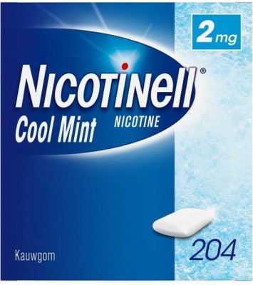 Nicotinell cool mint kauwgom 2 mg - 204 kauwgommen
