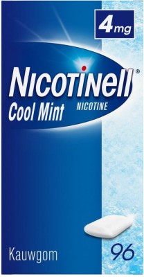 Nicotinell cool mint kauwgom 4 mg - 96 kauwgommen