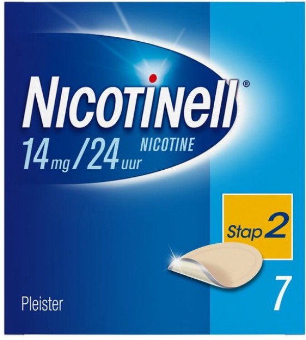 Nicotinell nicotinepleisters 14 mg / 24 uur Stap 2 - 1 x 7 pleisters
