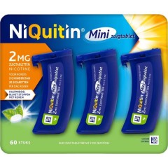 NiQuitin Minizuigtabletten 2 mg - 60 stuks